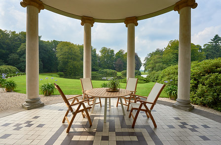 Traditional Teak KATE Recliner / Hochlehner (Wei&szlig;)