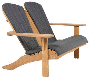 Traditional Teak SIENNA beachchair 2-Sitzer (mosaic-teak)