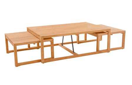 Traditional Teak MAXIMA Beistelltisch 40 x 40 cm