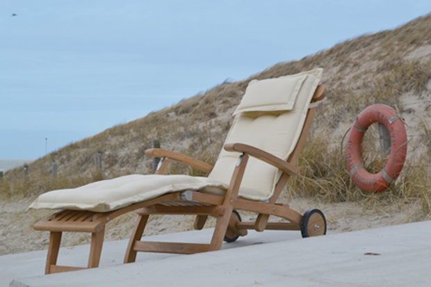 Traditional Teak VICTORIA deckchair / Liegestuhl