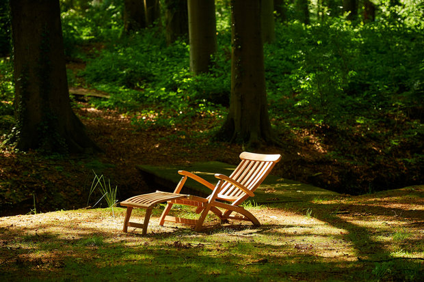 Traditional Teak VICTORIA deckchair / Liegestuhl