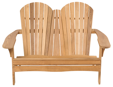 Traditional Teak SIENNA beachchair 2-Sitzer (mosaic-teak)