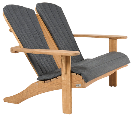 Traditional Teak SIENNA beachchair 2-Sitzer (mosaic-teak)