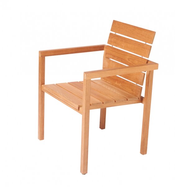 Traditional Teak MAXIMA stacking chair / Stapelstuhl 