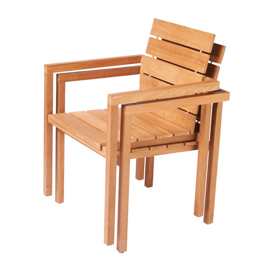 Traditional Teak MAXIMA stacking chair / Stapelstuhl 